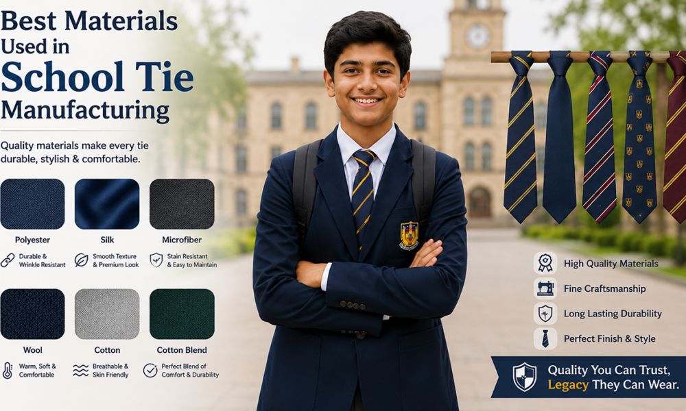 Top Materials Used in School Tie Manufacturing