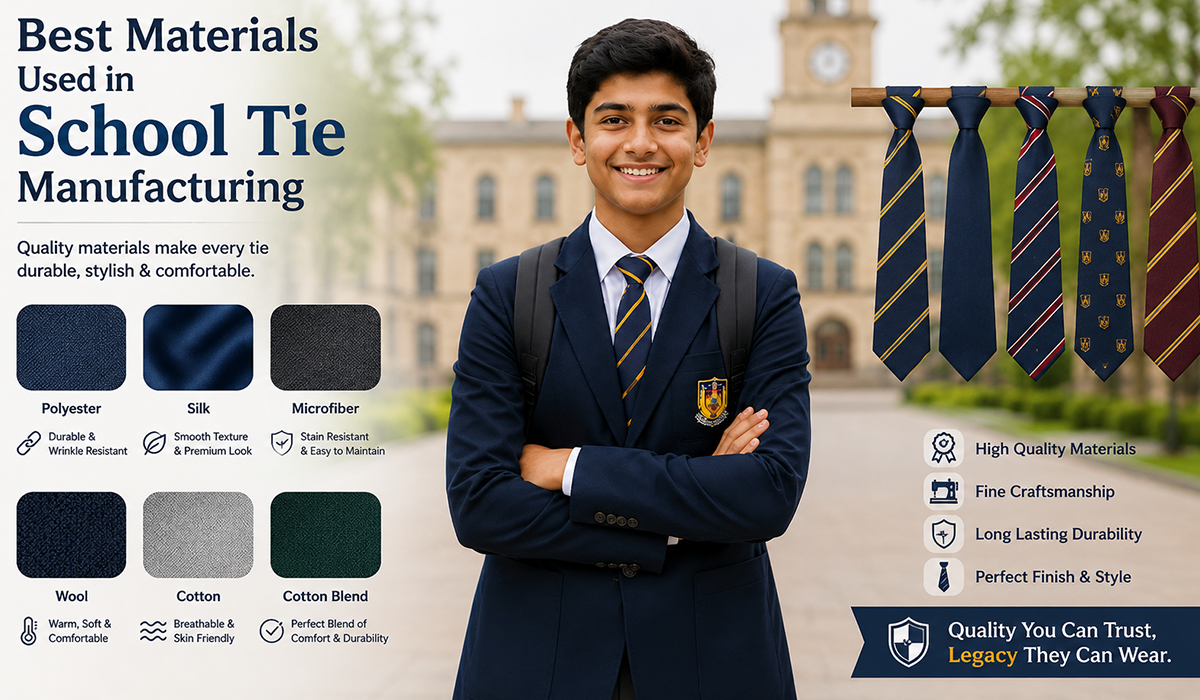 Top Materials Used in School Tie Manufacturing