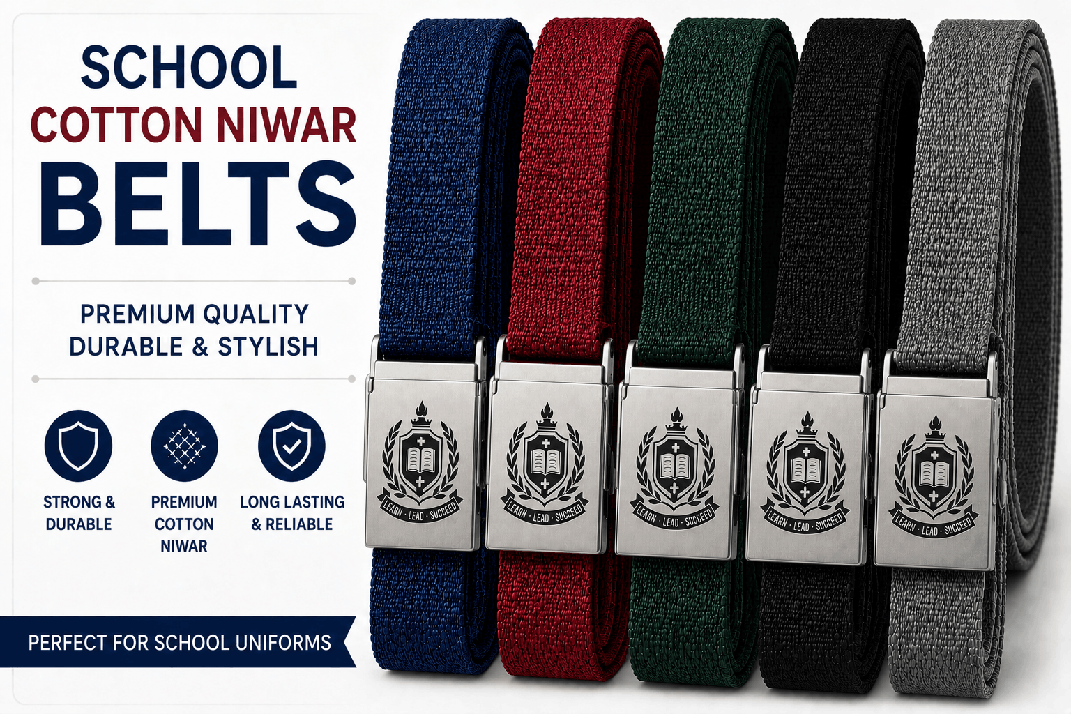 School Cotton Niwar Belts