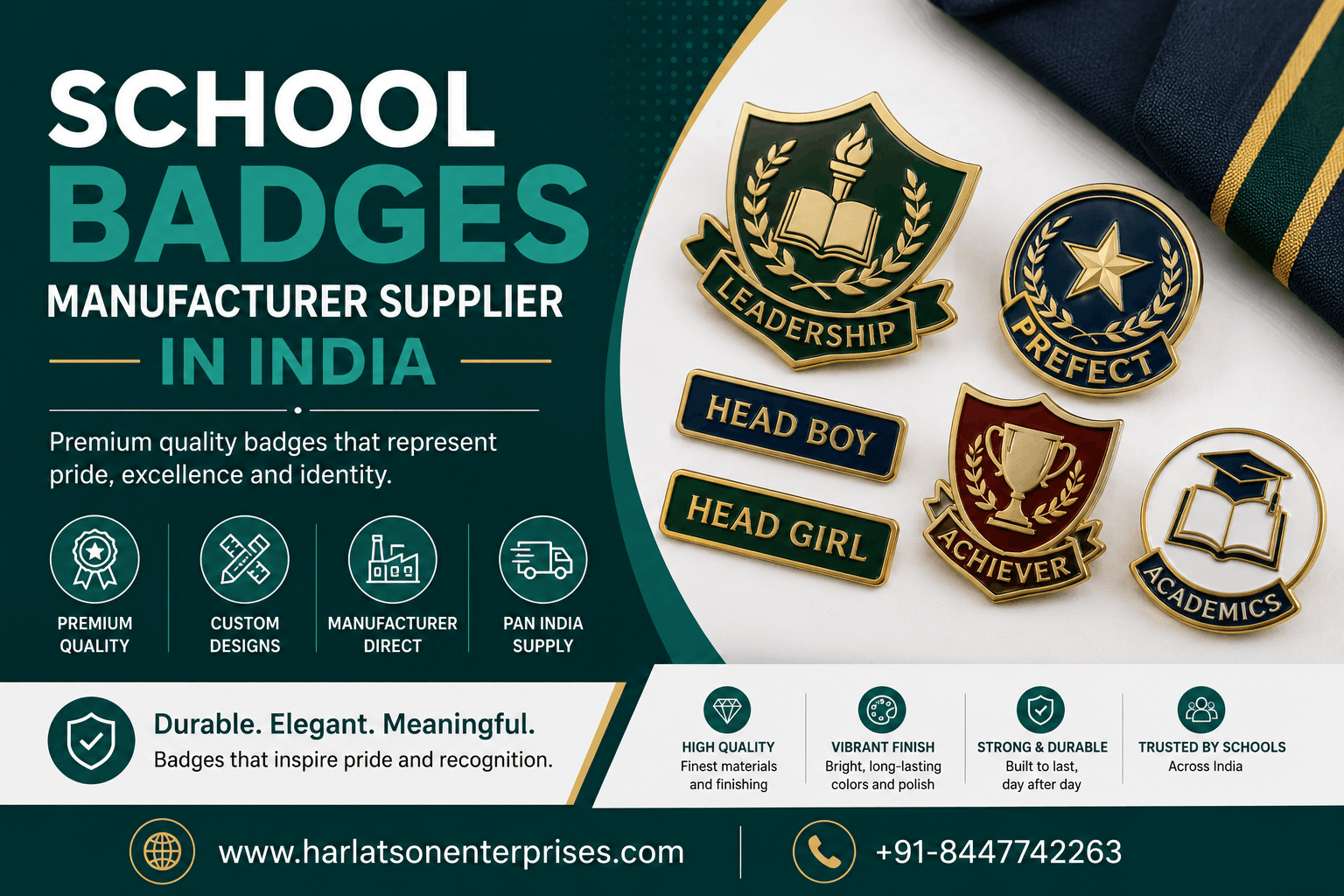 School Badges Manufacturer in India