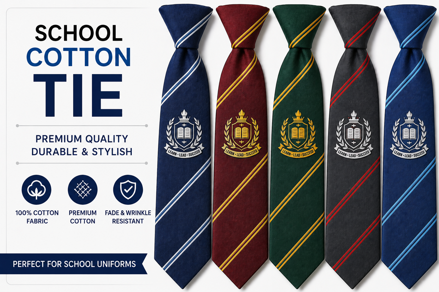 School Cotton Tie