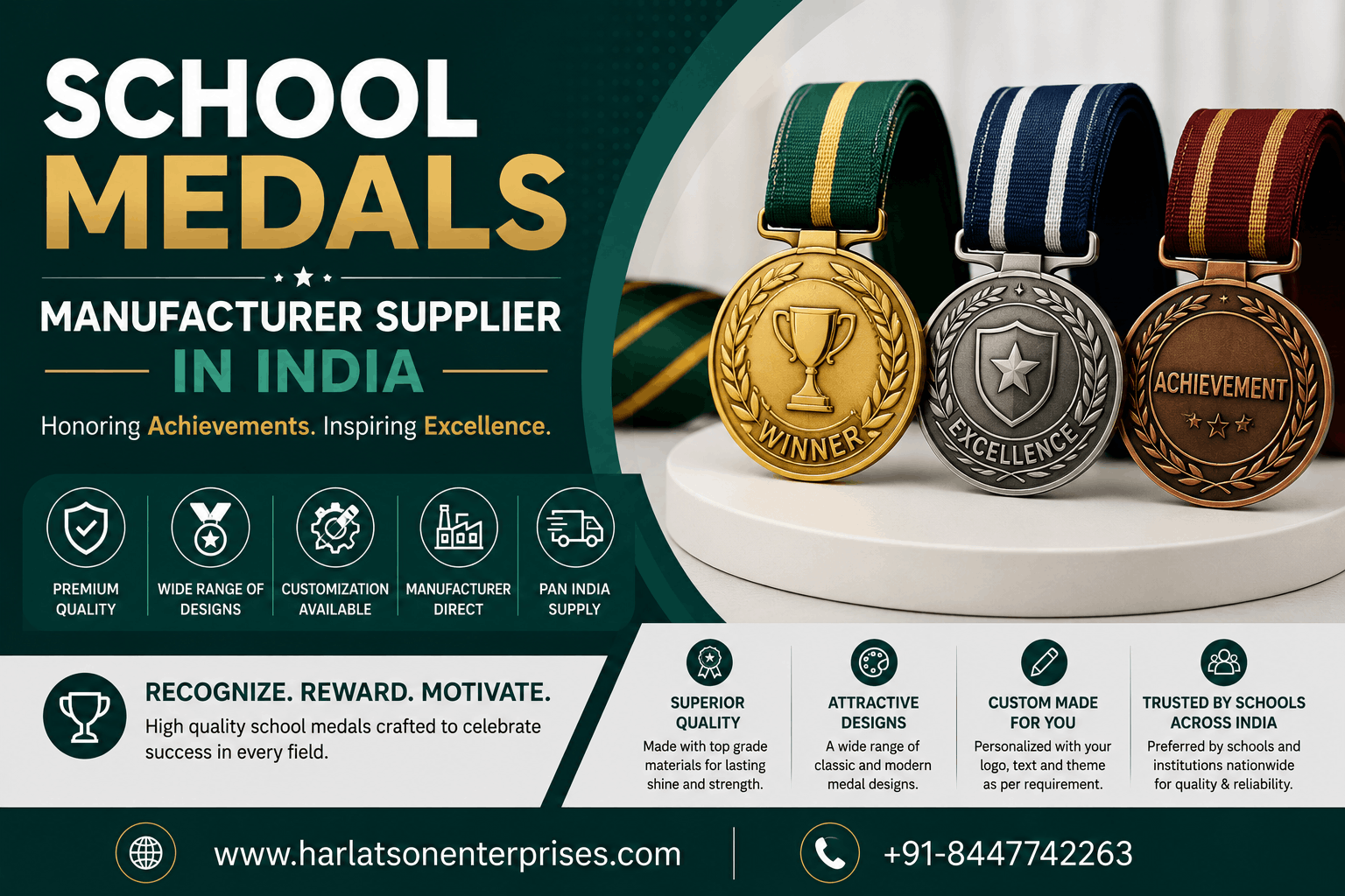 School Medals Manufacturer Supplier in India