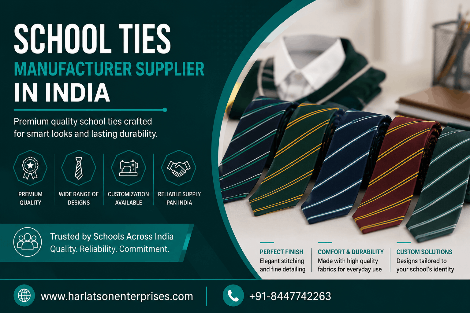 School Tie Manufacturer Supplier in India