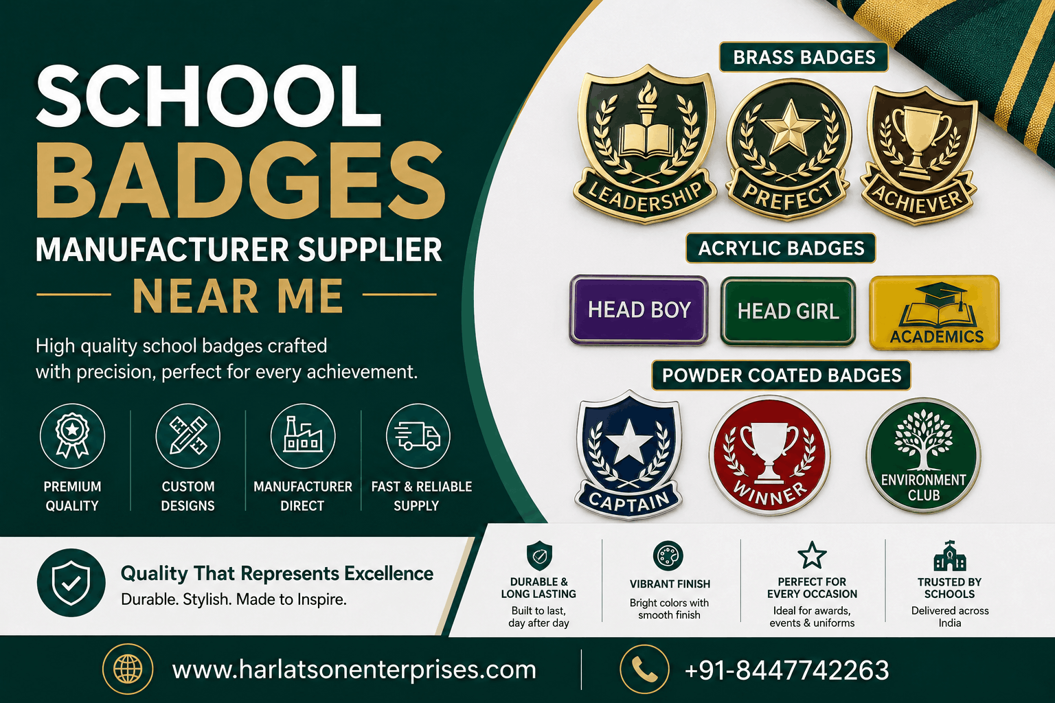 School Badges Manufacturer Supplier Near Me